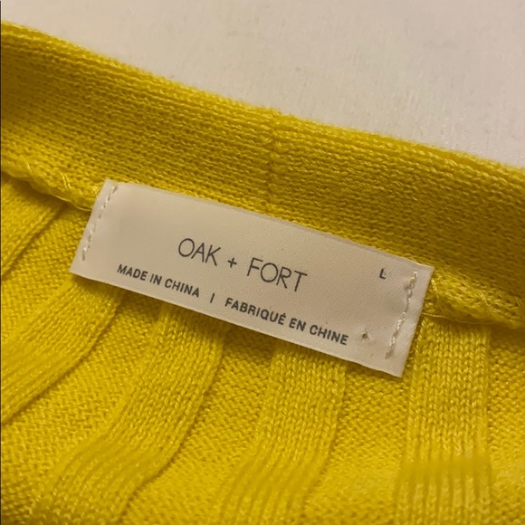 Oak + Fort Yellow Knit Cardigan - Picture 4 of 5